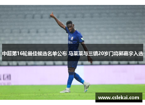 中超第16轮最佳候选名单公布 马莱莱与三镇20岁门将郭嘉宇入选